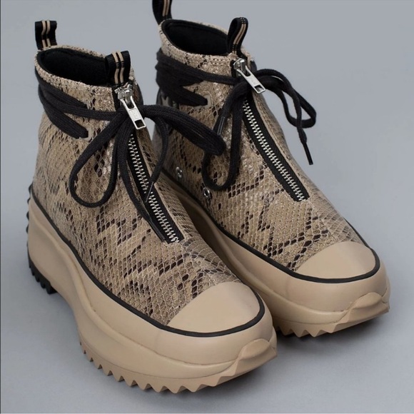 Converse Run Star Hike Snake 170056C Ltd Ed Snakeskin Platform Chunky Sole A318 - Picture 2 of 13